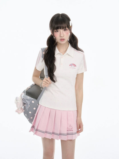 "Pink Ocean Dream" Summer Campus Collection (Shirt/ Shorts/ Skirt/ Jacket)