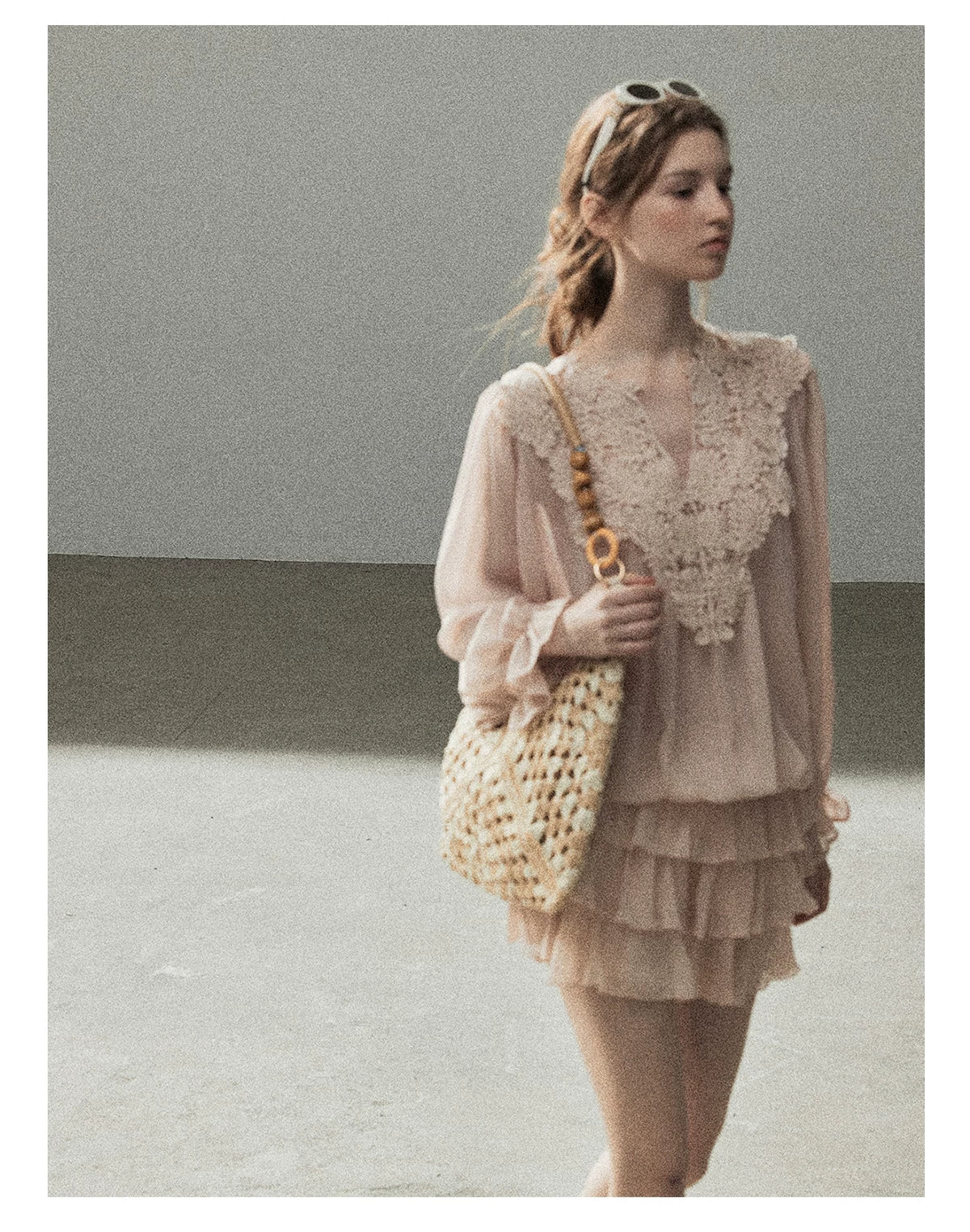 "Flowers on the Breeze" Blush Pink Top & Mini Skirt Two-Piece Set