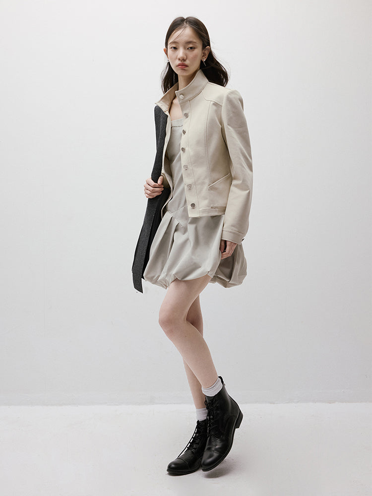 FUSSED Disorder Deconstructed Asymmetric Bubble Dress (Adjustable Straps) FOF-25SS005
