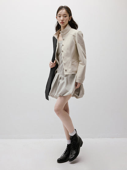 FUSSED Disorder Deconstructed Asymmetric Bubble Dress (Adjustable Straps) FOF-25SS005