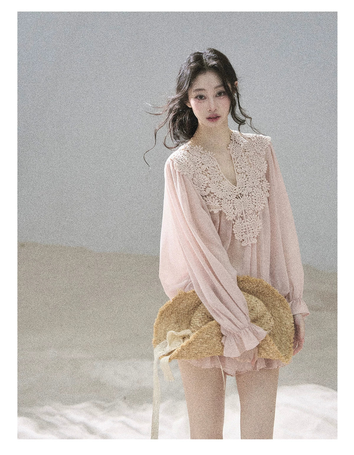 "Flowers on the Breeze" Blush Pink Top & Mini Skirt Two-Piece Set