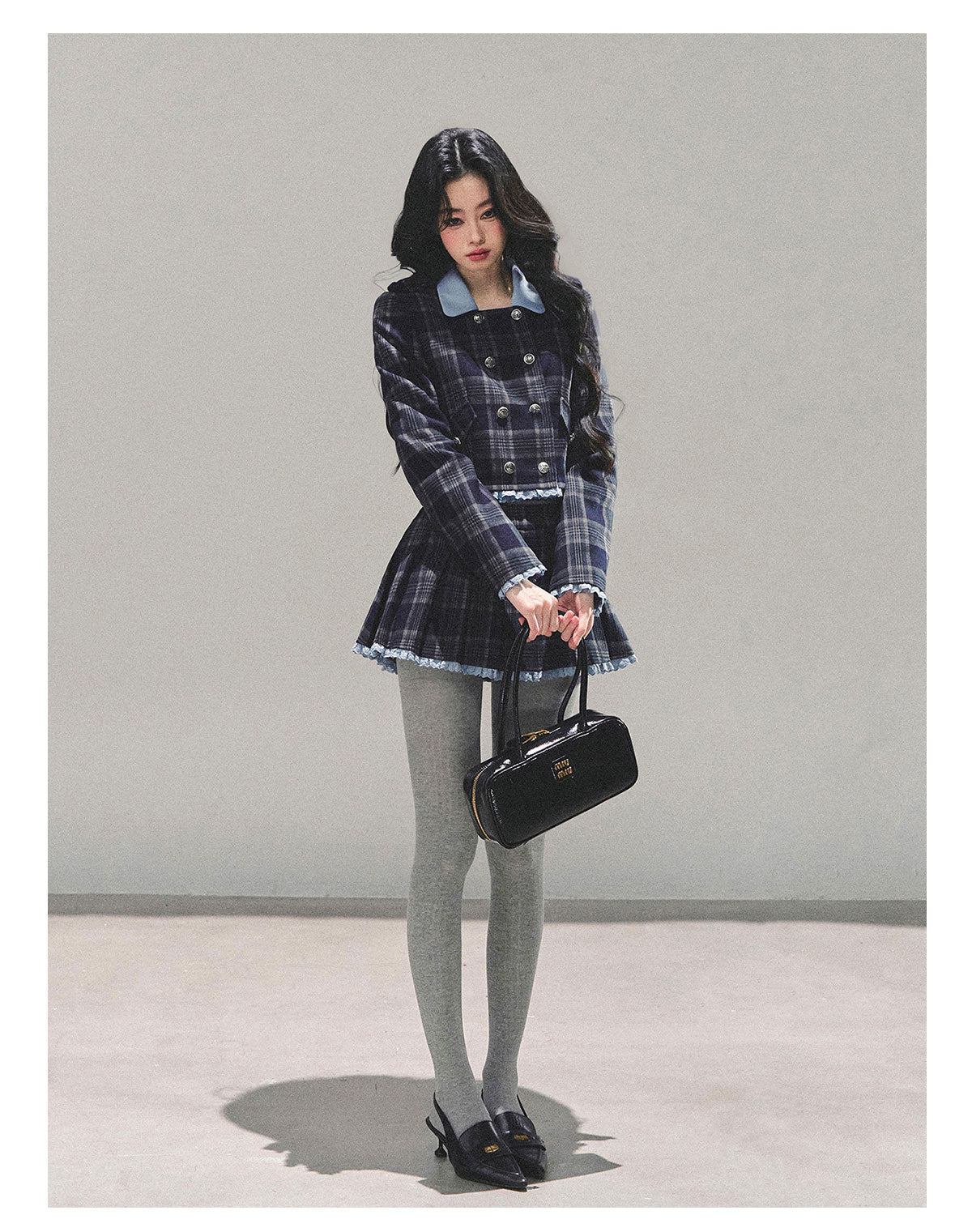 少也眼 "Proust Blue" American-Style Quilted Winter Set 665223