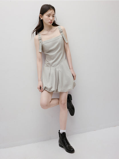 FUSSED Disorder Deconstructed Asymmetric Bubble Dress (Adjustable Straps) FOF-25SS005