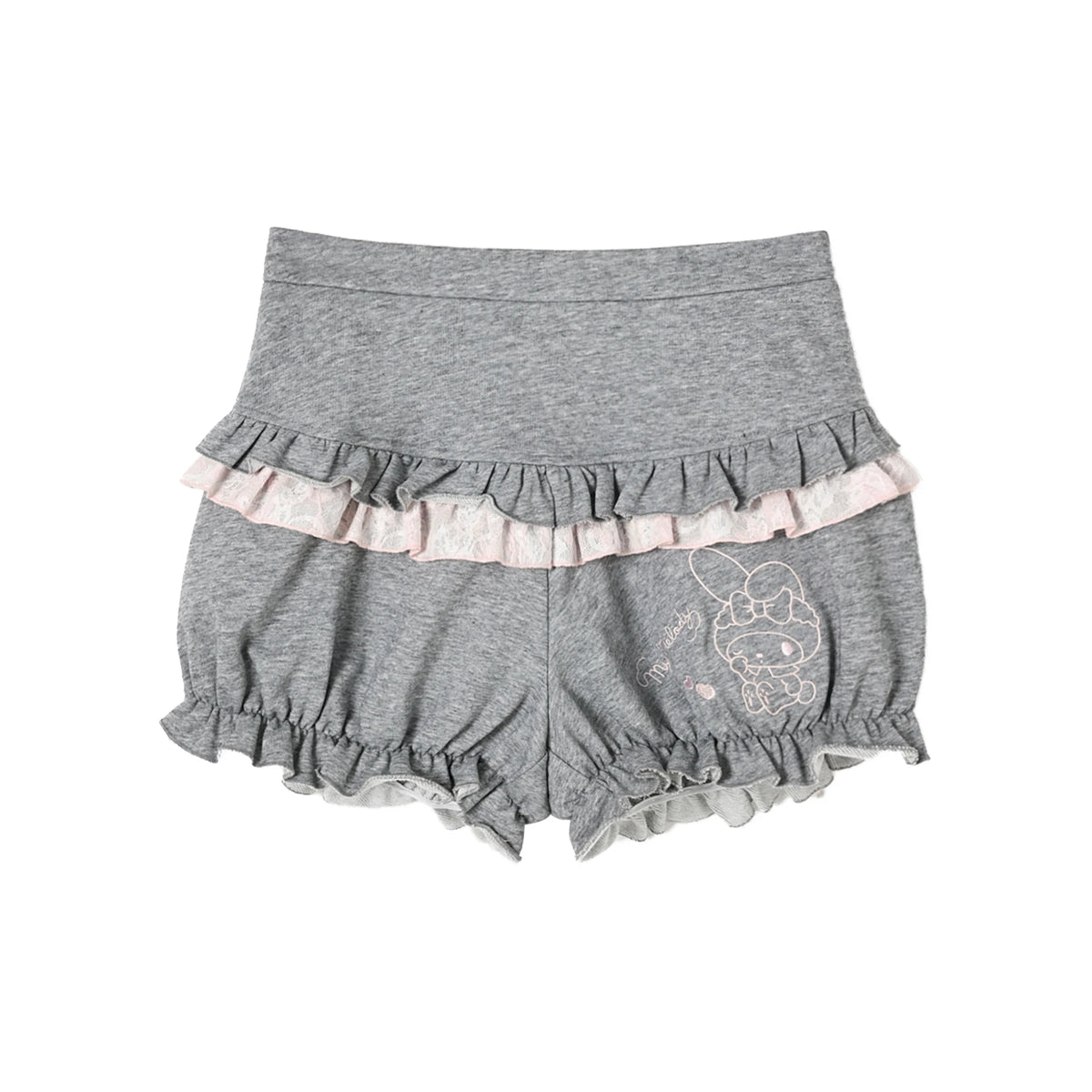 “Melody Mark!” Pink Shirt + Tiered Skirt + Bloomers Set
