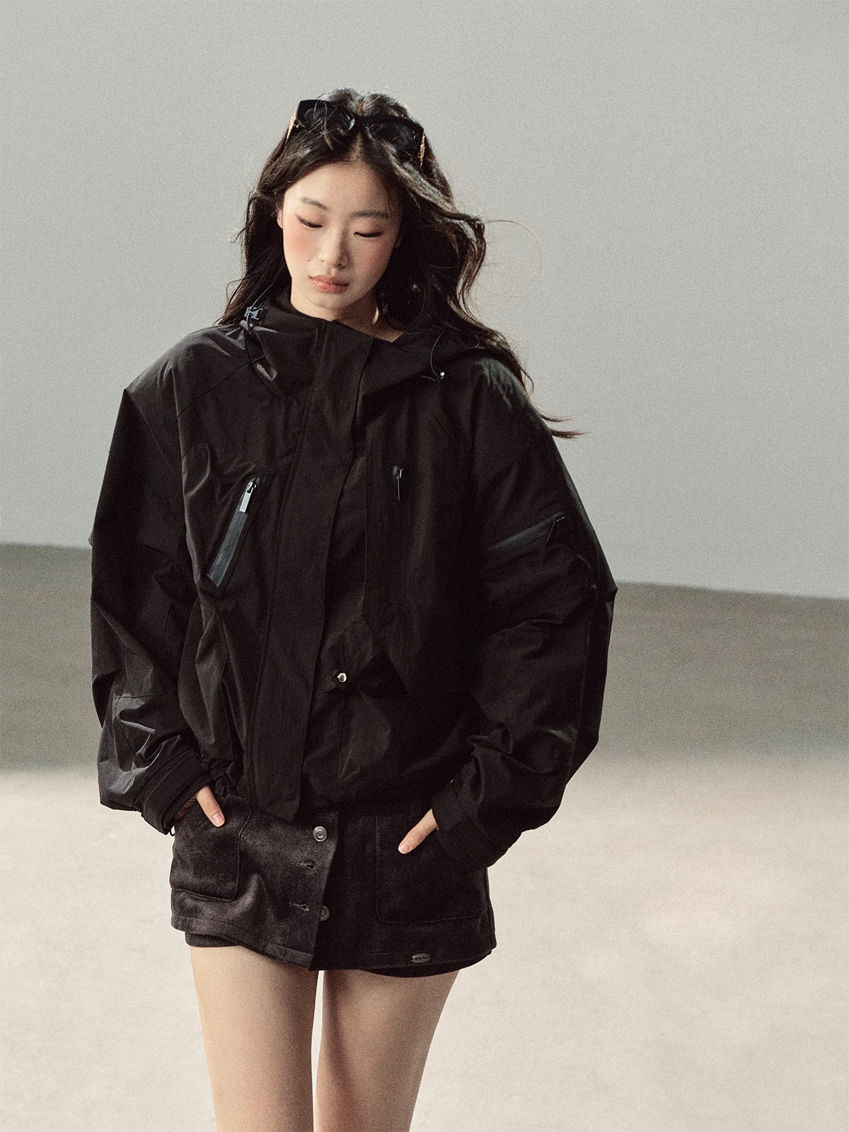 AOMALM - "Where the Wind Rests" Frost White Korean Utility Outdoor Hiking Jacket