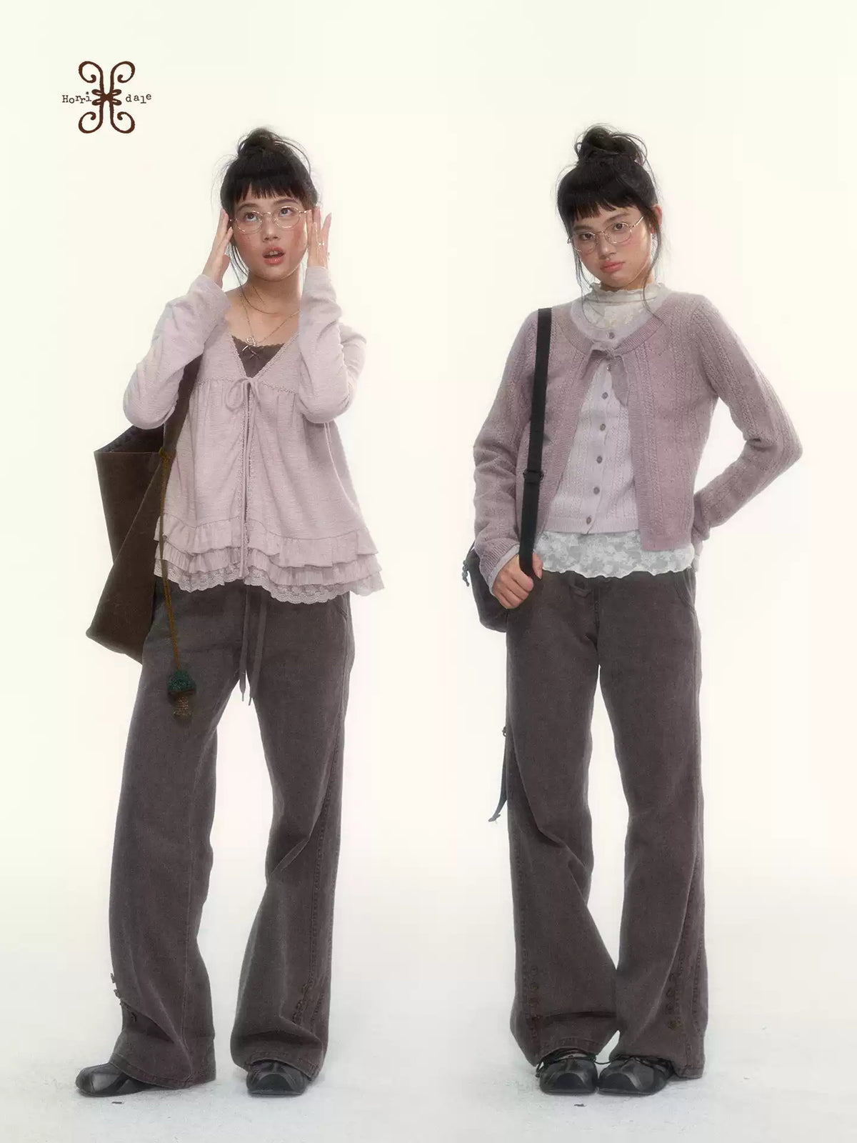 "A Season Called Autumn" Coffee Brown Vintage Washed Wide-Leg Utility Pants