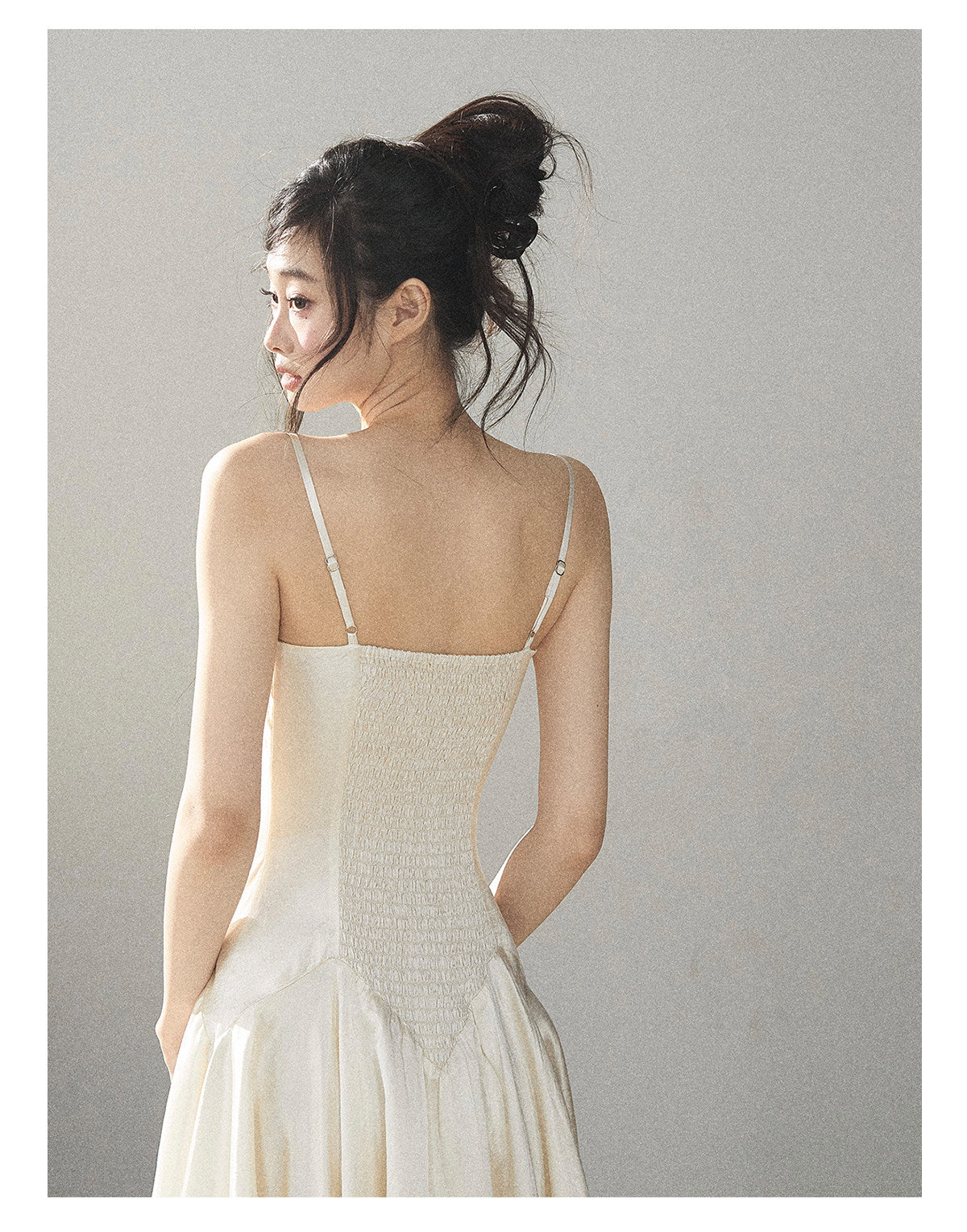 170726 "Planting a Garden of Pear Blossoms" Cream White Lace Mini Dress