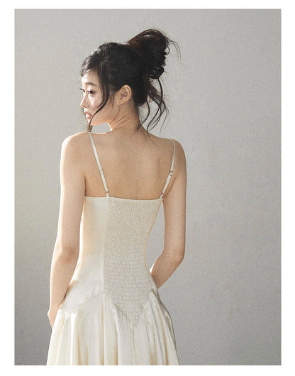 170726 "Planting a Garden of Pear Blossoms" Cream White Lace Mini Dress
