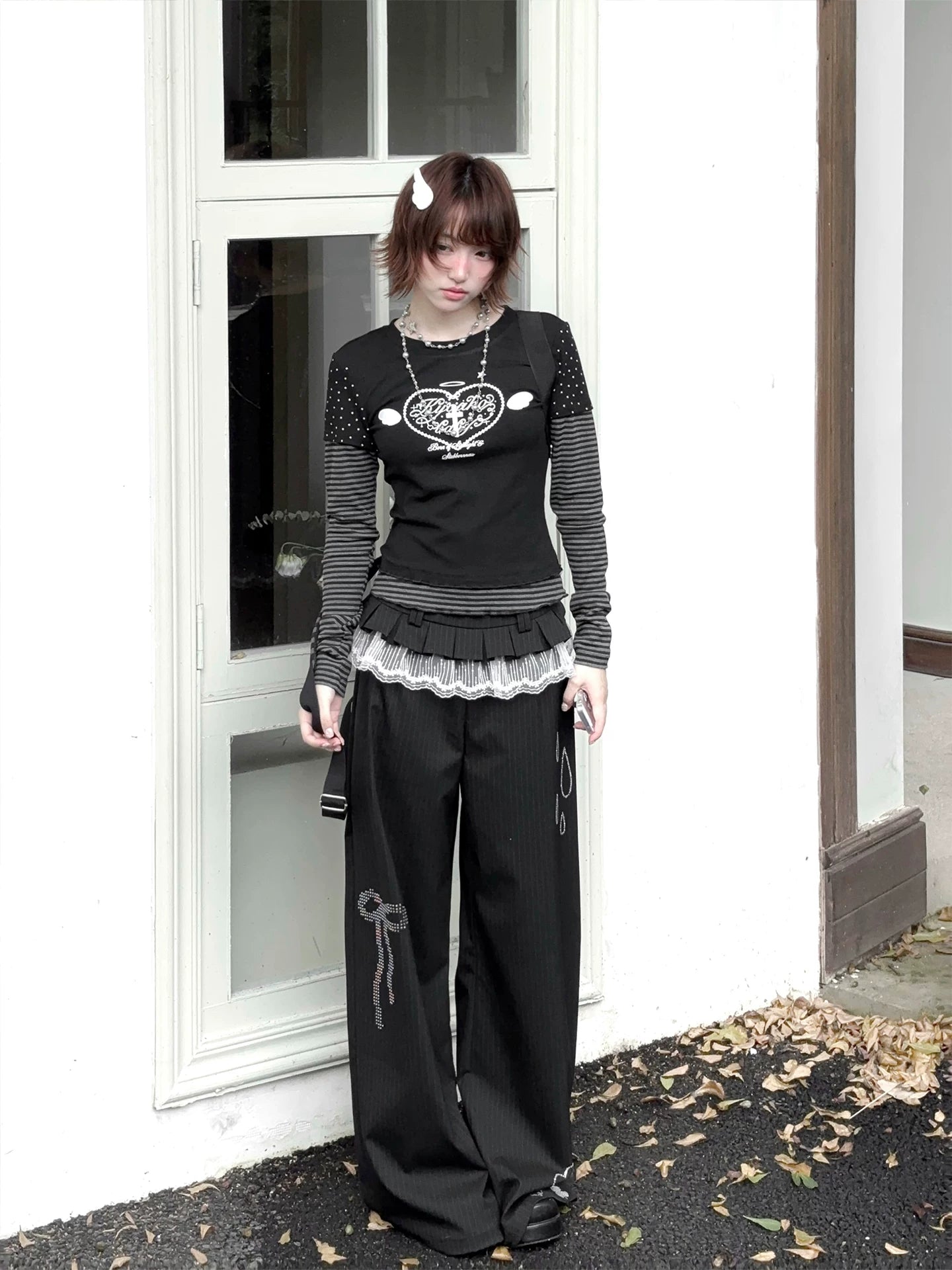 "Rainy Season" Heavencore Original Early Autumn Korean-Inspired Girls' Set