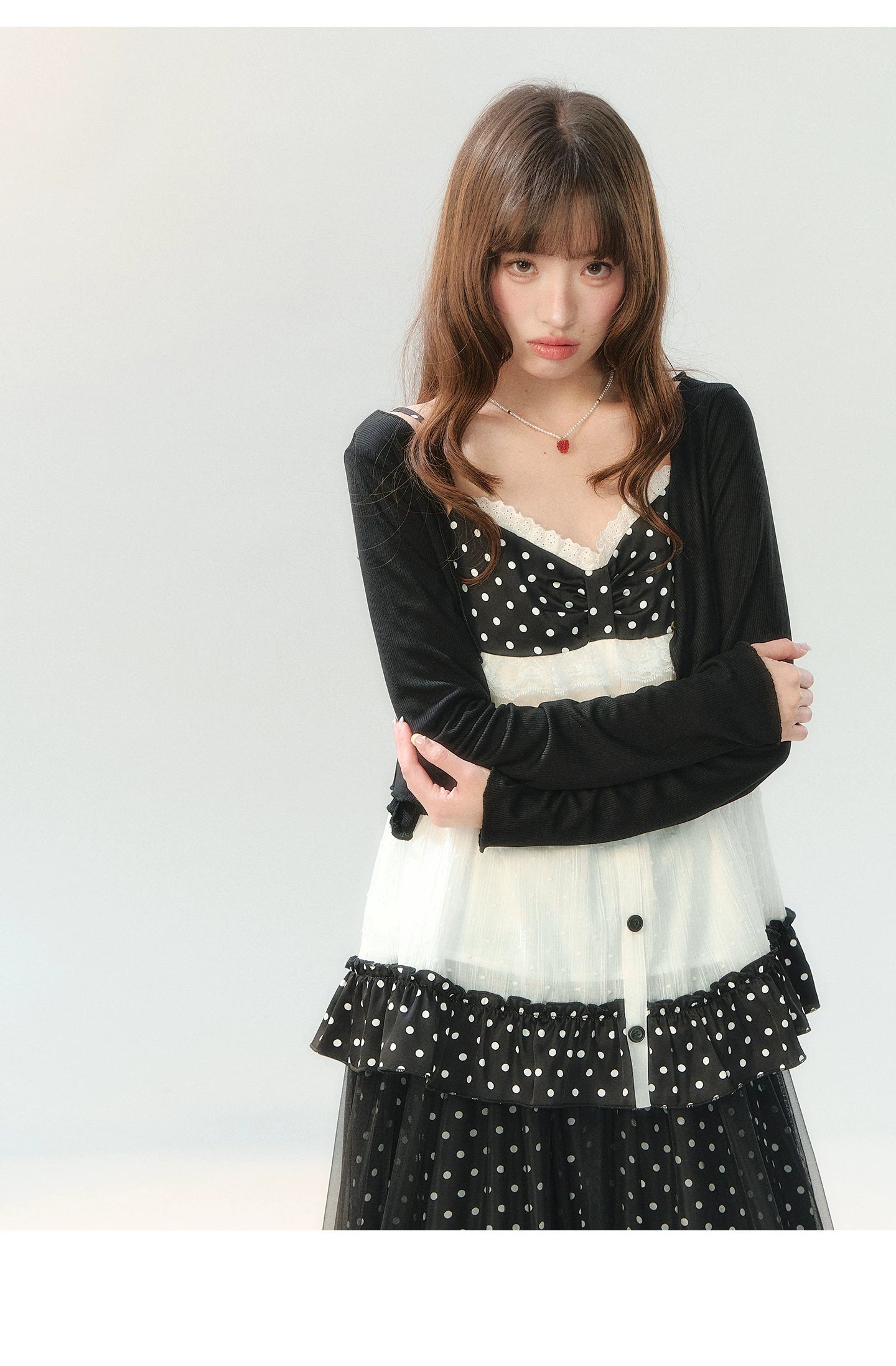 "Iced Dark Chocolate" Black Cooling Sun Protection Cardigan LL2026206