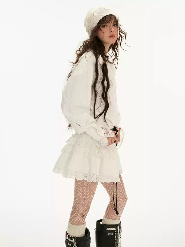 MAMC - French Rose White Dress