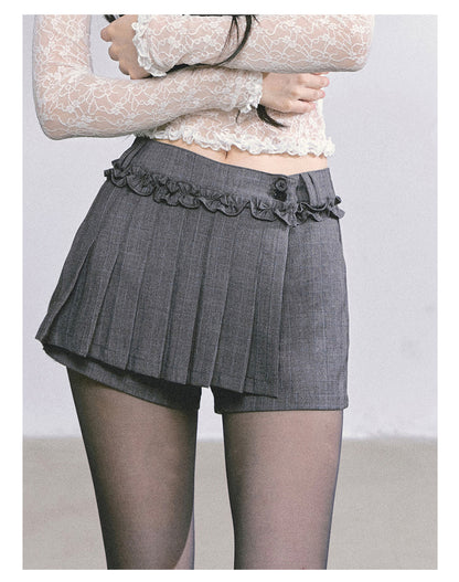 少也眼 “Maxiny Reverie” French Academia Jacket & Pleated Skirt Set