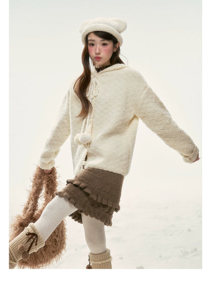BIBIBENCY - Light Brown Knit Skirt