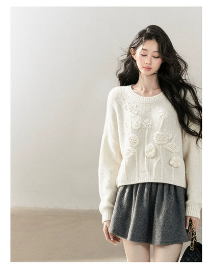 AOMALM - "Winter Traces" Dark Heather Gray Pleated A-Line Mini Skirt