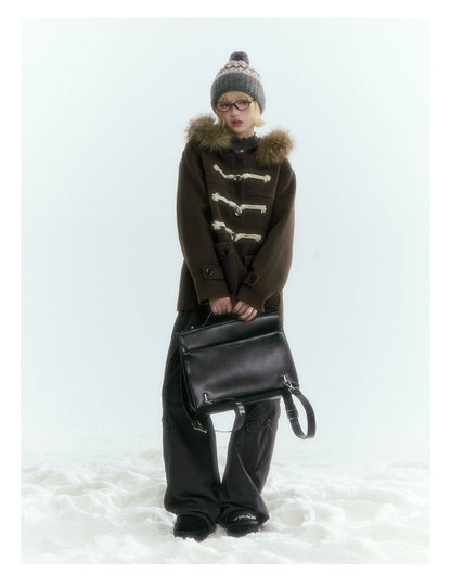 Horridale - Charcoal Gray Washed Cargo Barrel Leg Pants
