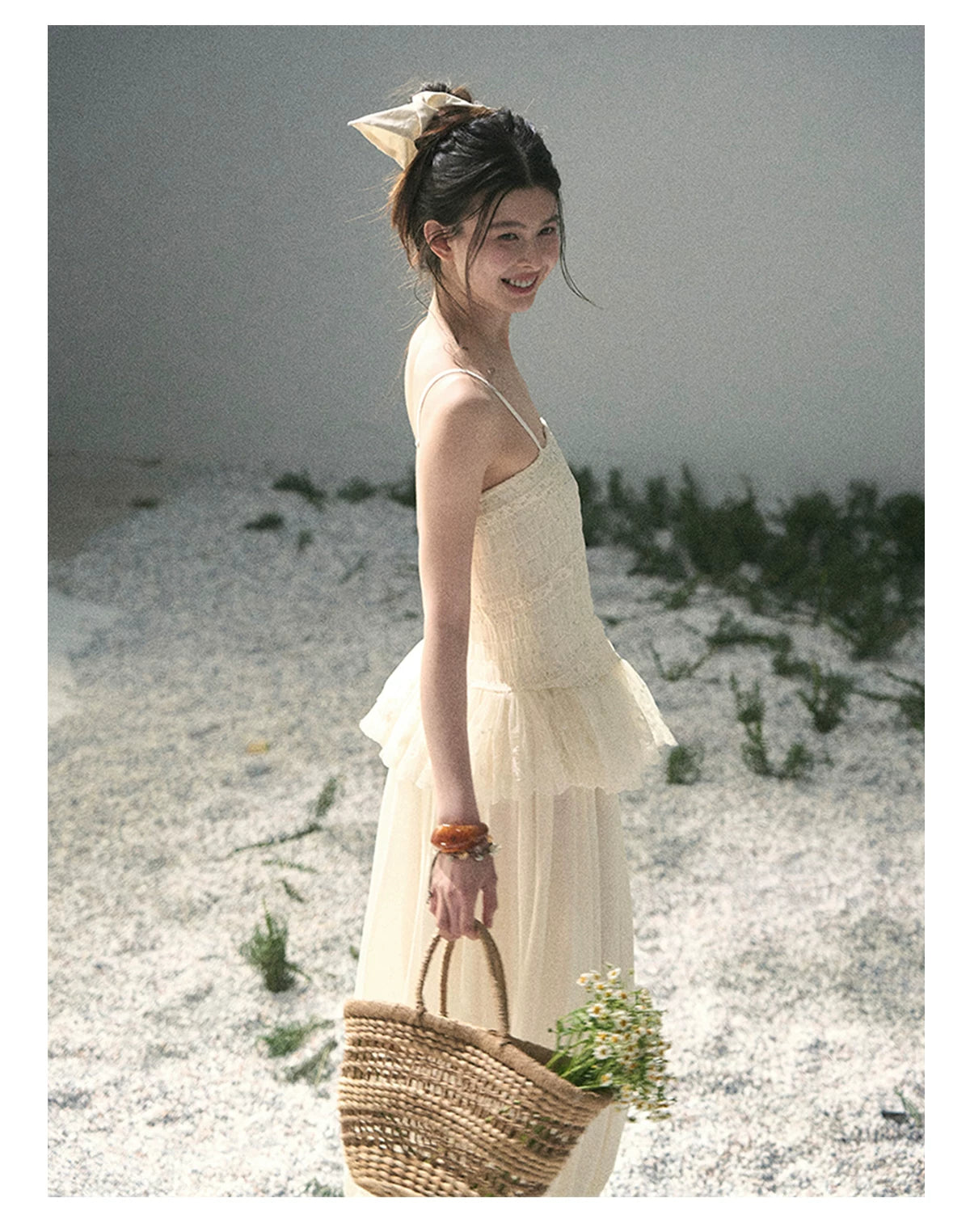 "Fallen Into Your Gaze" Dutch Cheese Lace Top & Jogger Pants Two-Piece Set