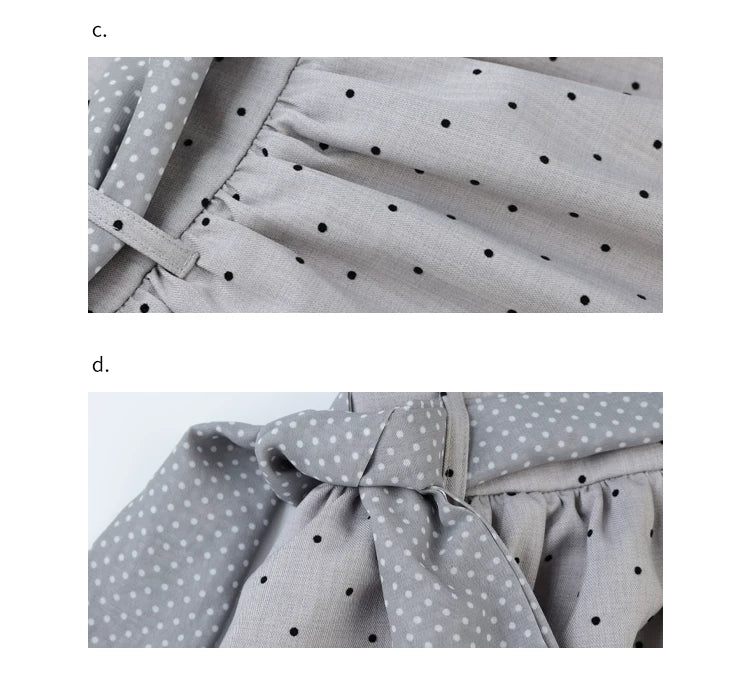 Vintage Japanese-Style Detachable 2-Way Pinafore Dress & Blouse Set