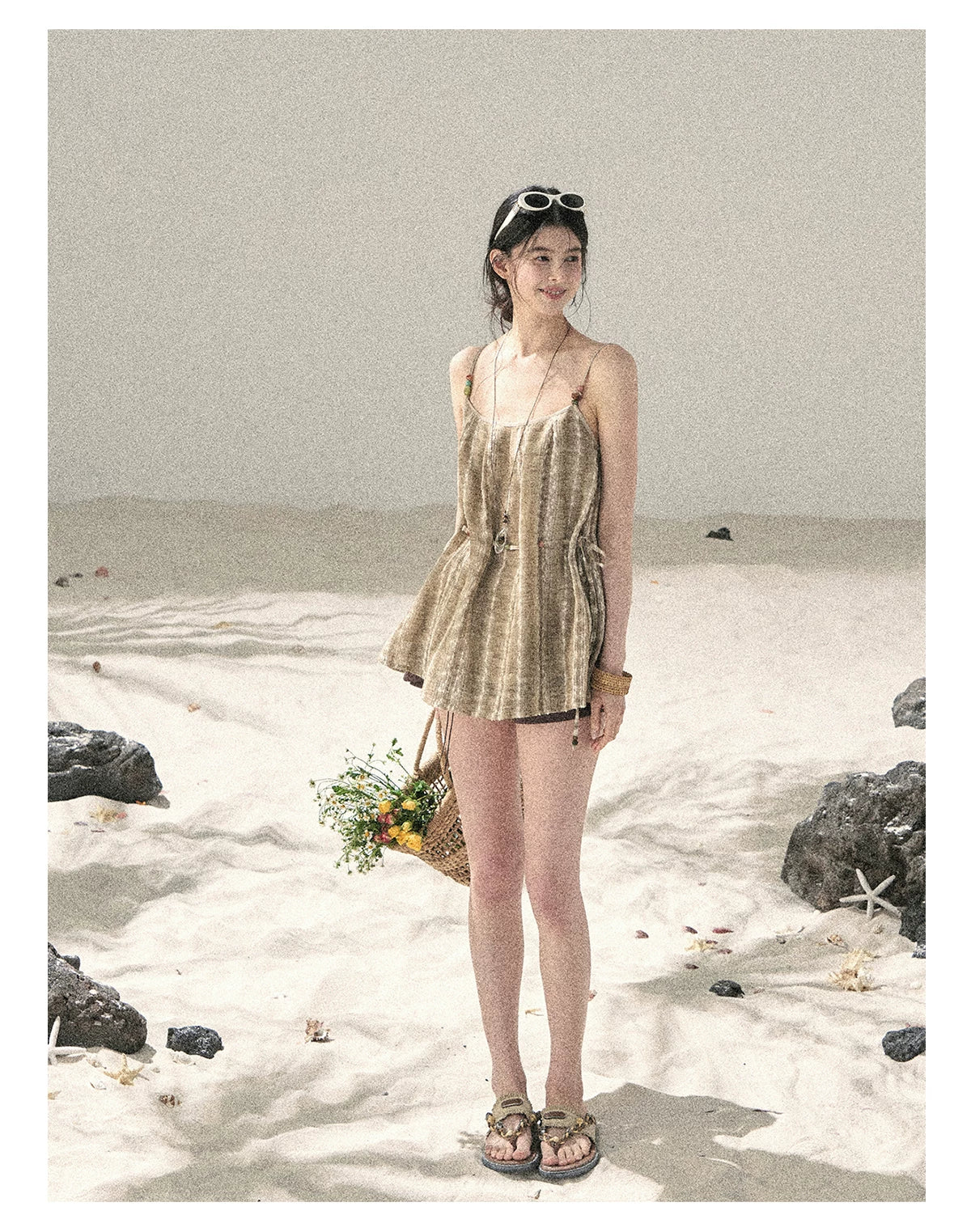 "Layered Petals in Motion" Chestnut Brown Ruffle Skort 5324853