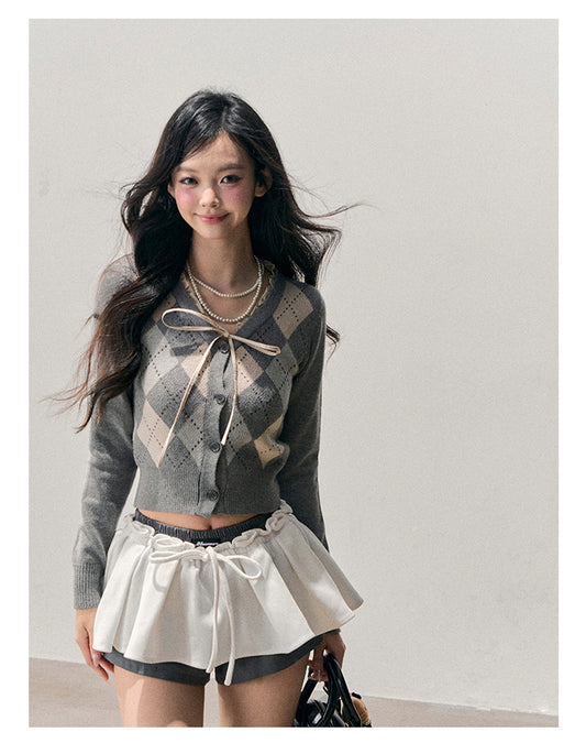 少也眼 “Sober Drowning” French-Inspired Textured Knit Cardigan 123456
