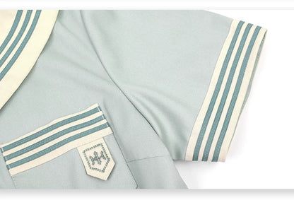 "Mint Whisper" Mint White Sailor Uniform Set