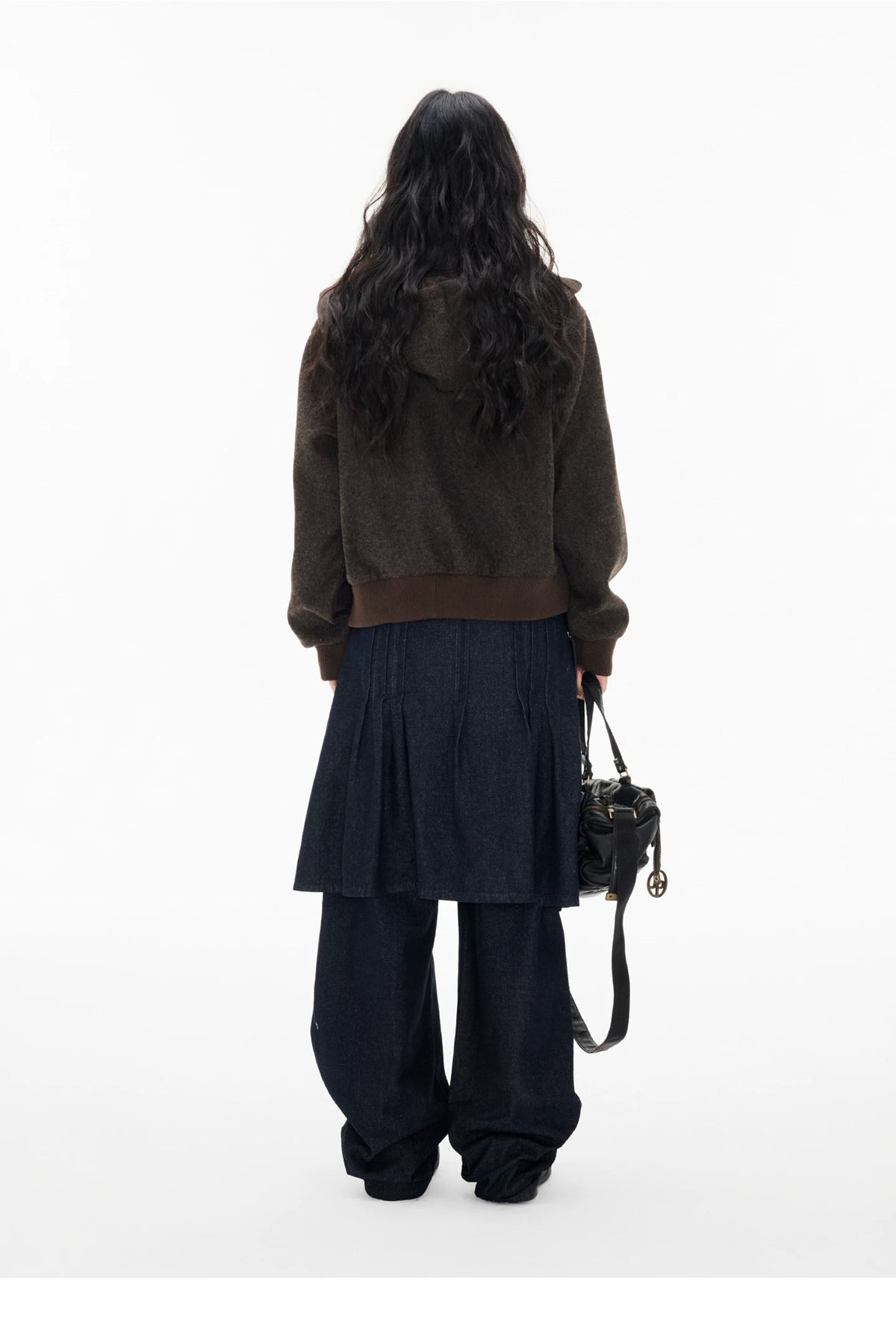 EZEK | Preppy Hooded Wool Blend Jacket with Button Front