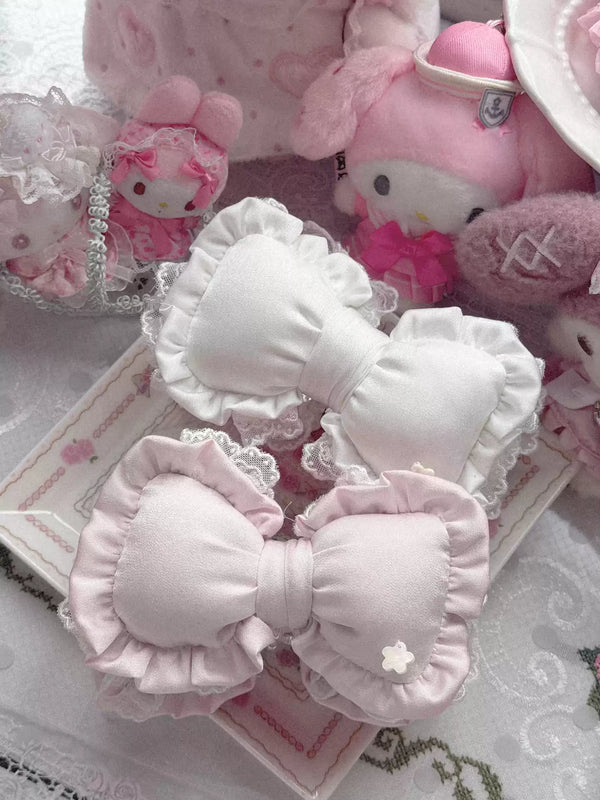 KYOUKO - [FREE GIFT] Satin Bow Padded Pillow Hair Claw Clip