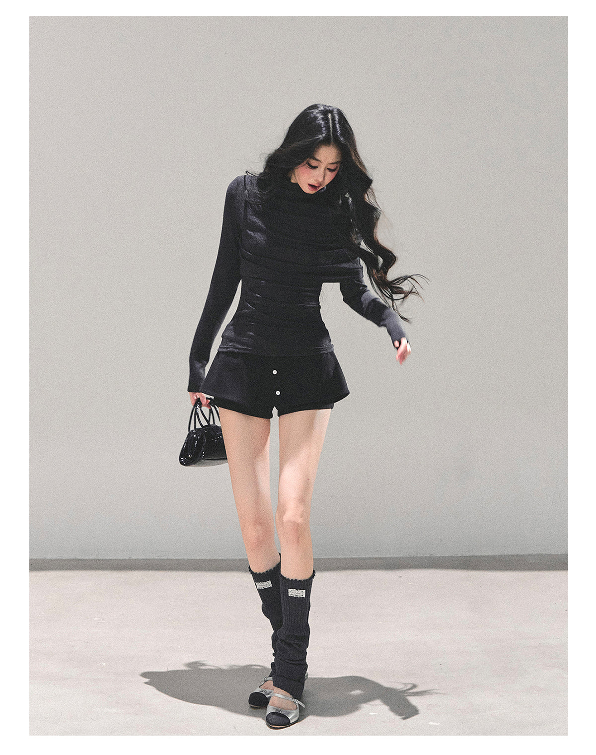 少也眼 "Silent Echo" Long-Sleeve Knit Top 14864531