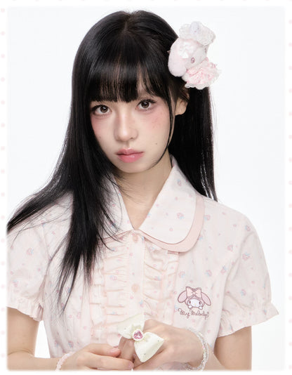 “Melly Melly” Cream & Gray Japanese School Girl Set