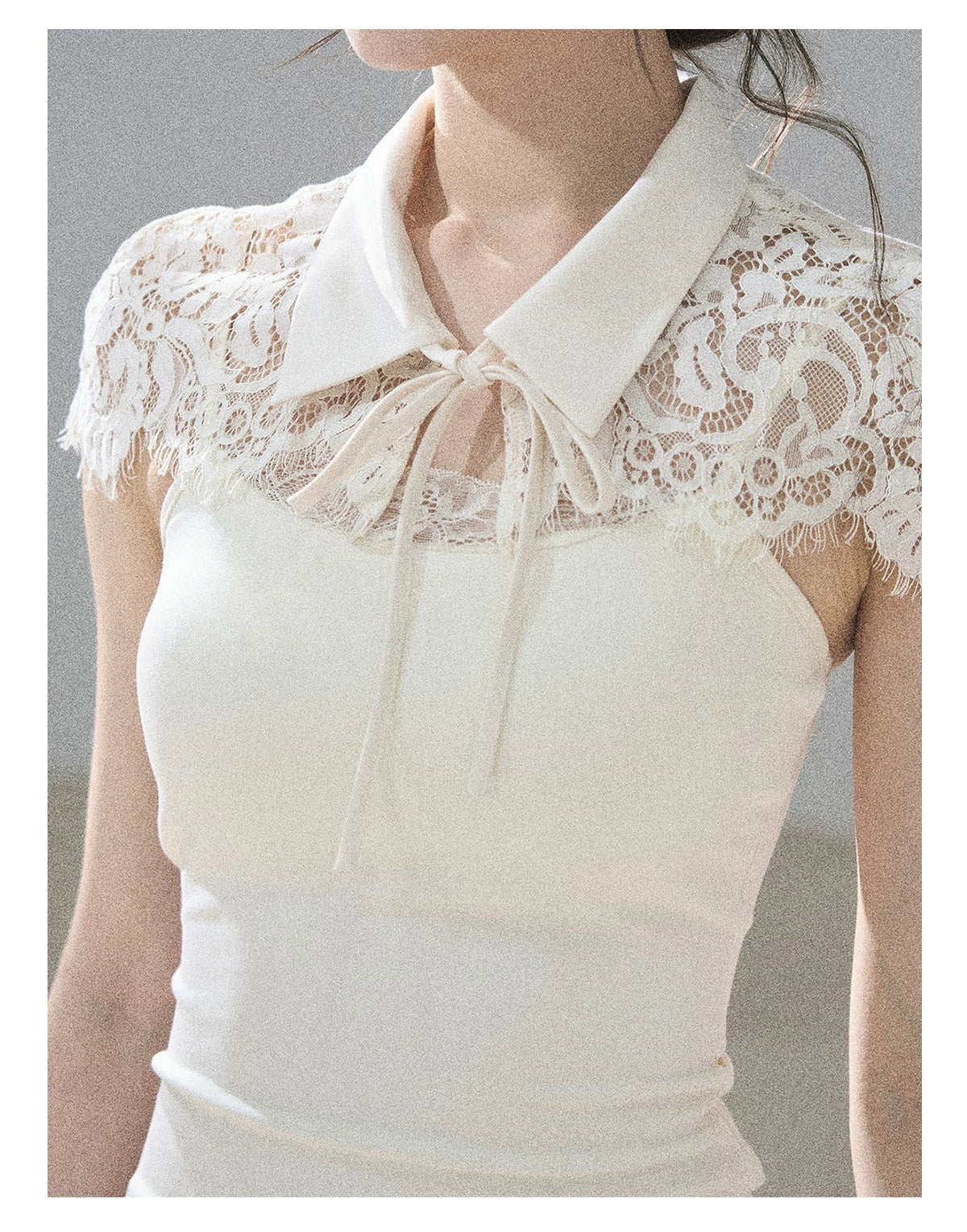 "Moonlit Rose Sonata" Cream Ivory Cami Top & Cape Set