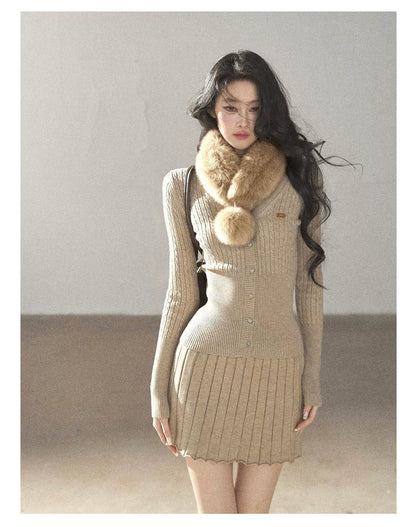 AOMALM - Real Fur Winter Scarf & Neck Warmer