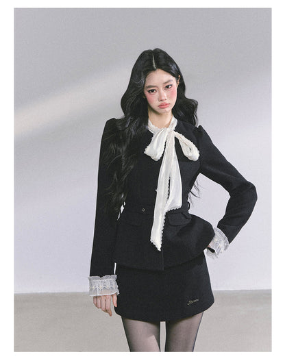少也眼 “Nouveau Heiress” Two-Piece Jacket & Skirt Set 435434