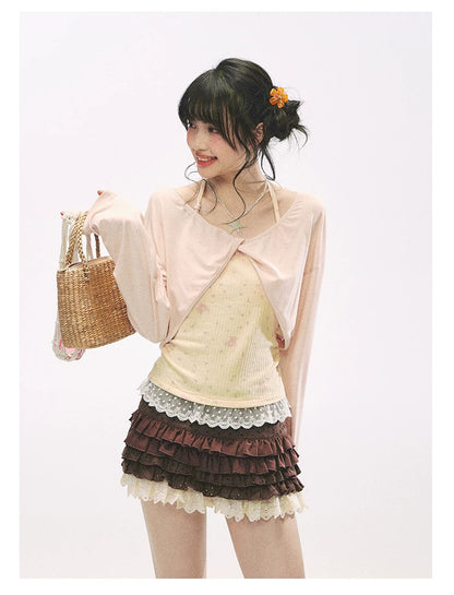 "Layer Cake" Chocolate Brown Lace Ruffle Bloomers