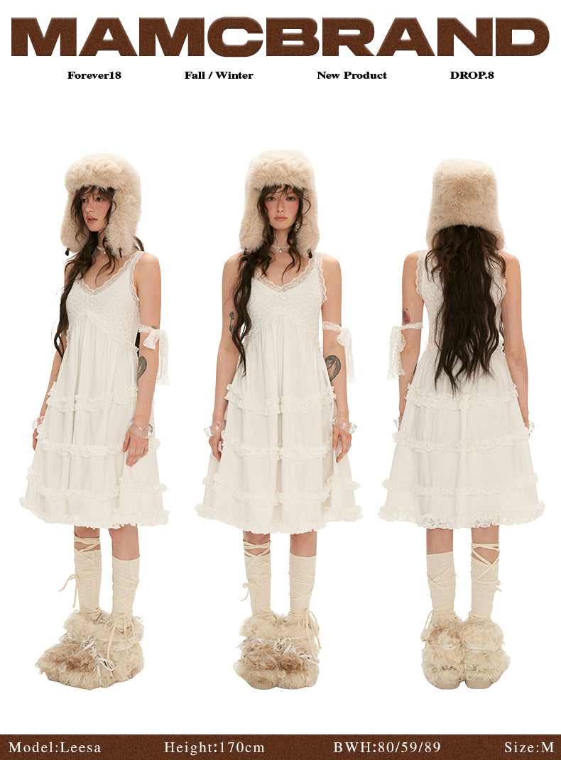 MAMC - "Blooms and Breezes" White Lace Dress