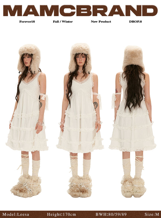 MAMC - "Blooms and Breezes" White Lace Dress