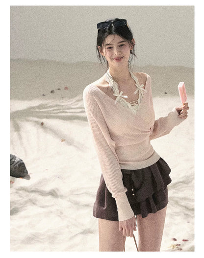 "Cool Touch Reverie" Cinnamon Pink Sun Protection Top Set 563543