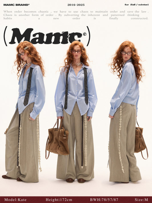 MAMC - “Sculpted Future” Pleated Waist Shirt