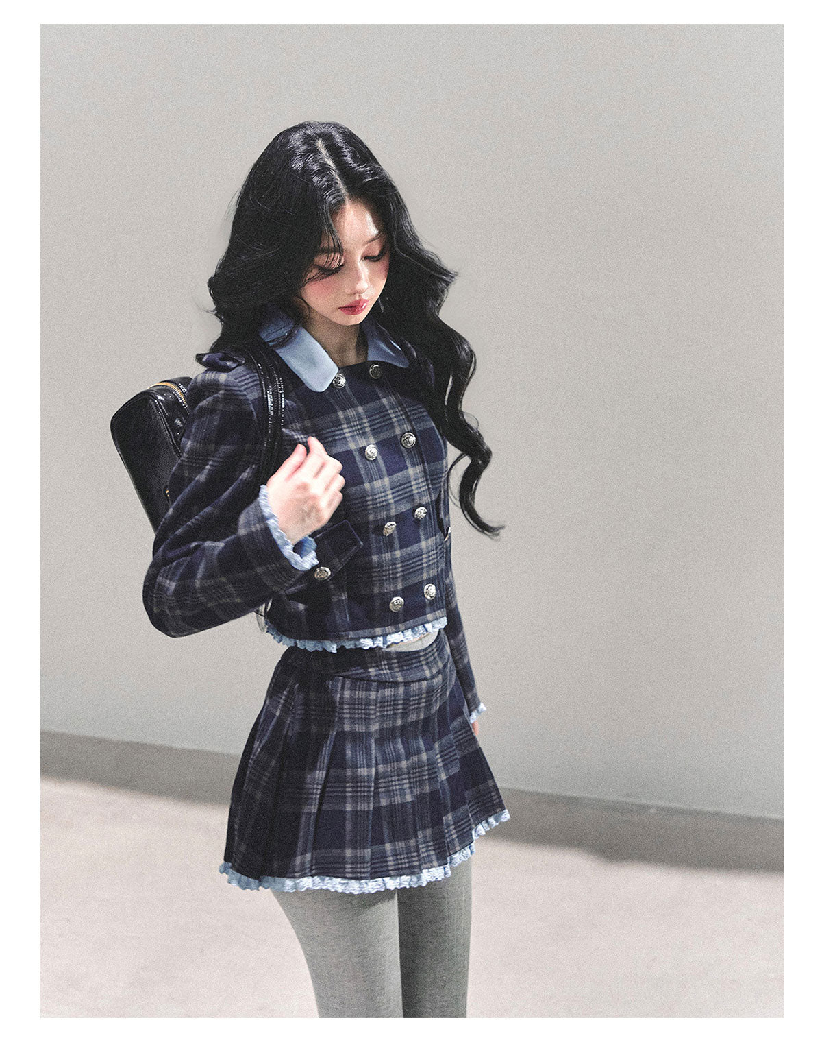 少也眼 "Proust Blue" American-Style Quilted Winter Set 665223