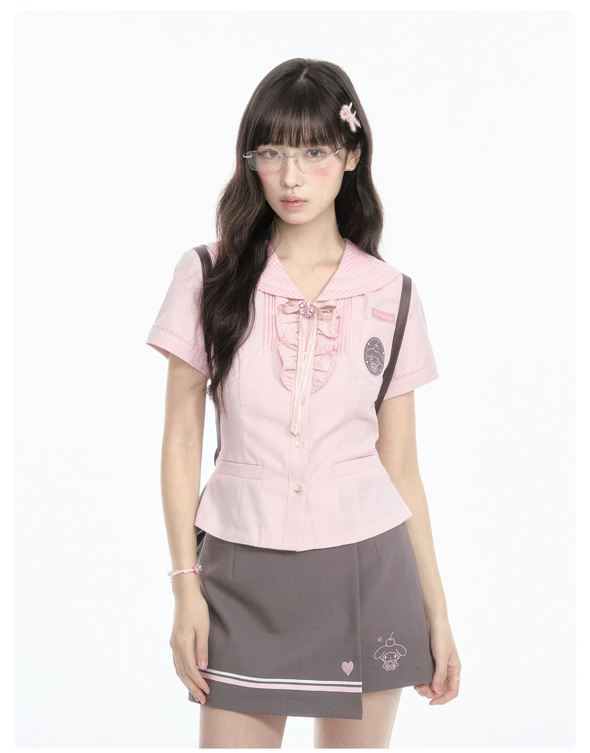 "Macaron Melody" Sailor Collar Set