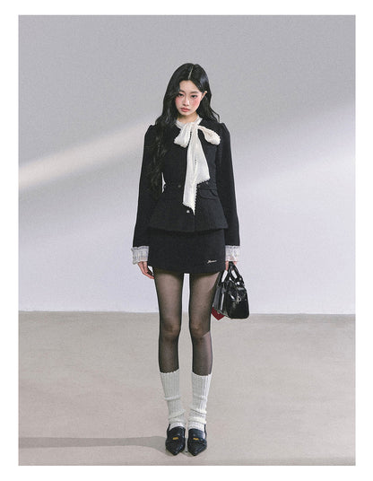 少也眼 “Nouveau Heiress” Two-Piece Jacket & Skirt Set 435434
