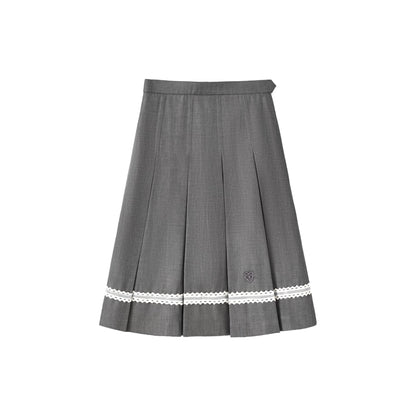 "Showa Girl" Sailor Uniform Collection (Sailor Blouse / A-Line Skirt / Box Pleated Midi Skirt / Polka Dot Scarf)