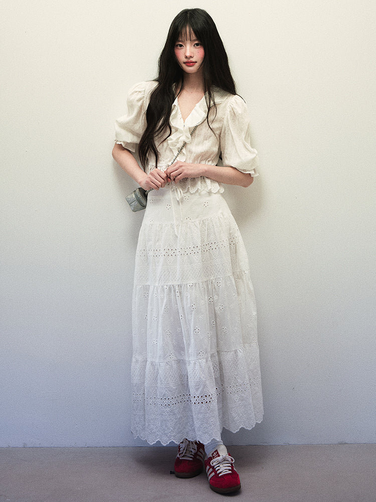 1P - “You & Me” Lace Whisper Cotton Two-Piece Set
