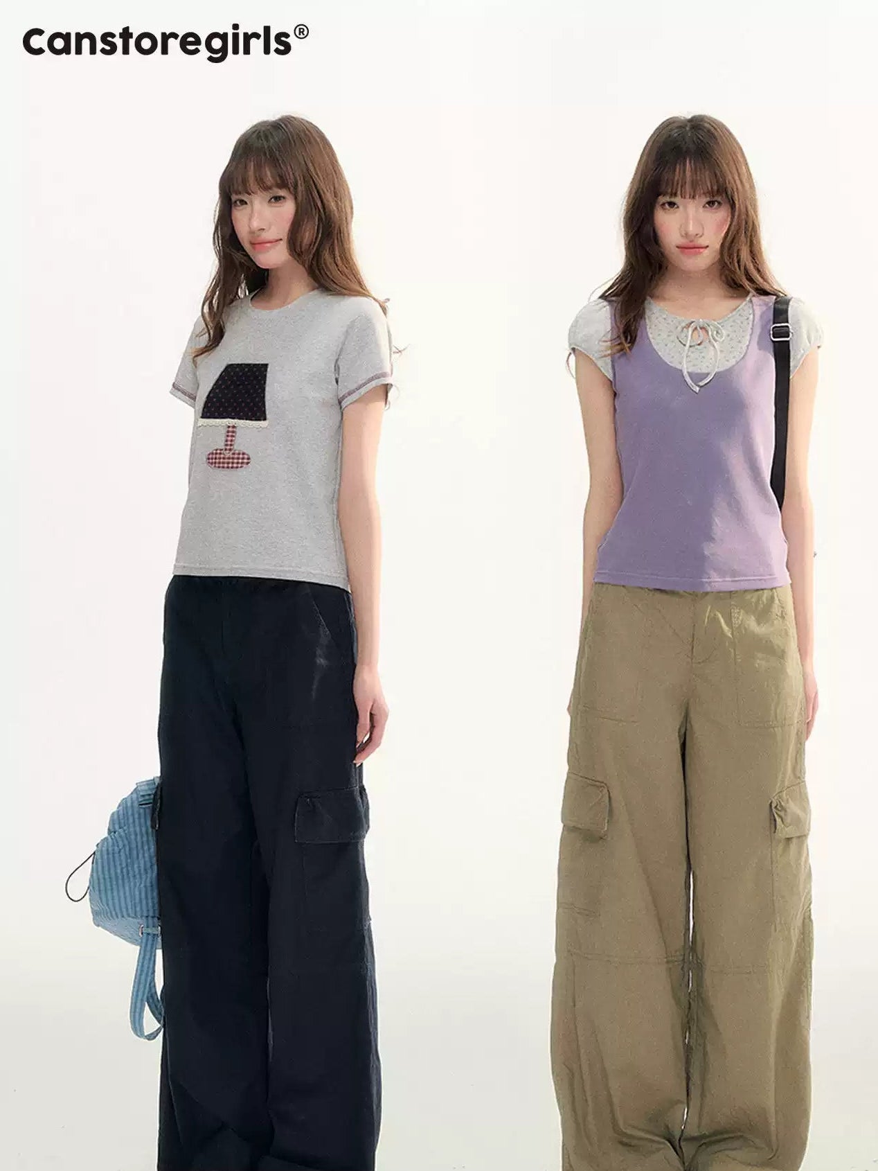 Relaxed Utility Wide-Leg Cargo Pants LL2026102
