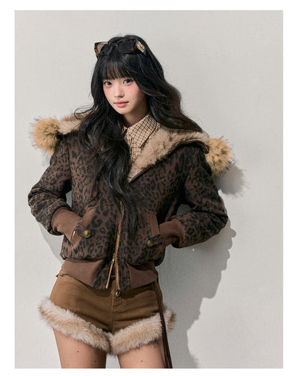 少也眼 “Whispers of Fallen Leaves” Maillard Quilted Jacket 65416