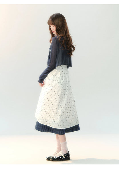 "Iced Dark Chocolate" Navy Cooling Sun Protection Cardigan LL2026206