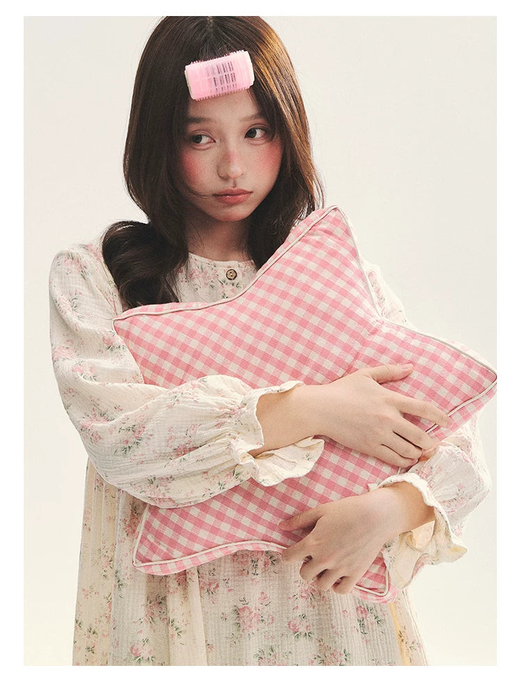"Floral Journal" Cream Floral Pajama Collection (Free Eye Mask)