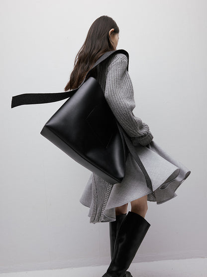 FUSSED Noise Irregular Knit Patchwork V-Neck Sweater Dress FOF-25SS023