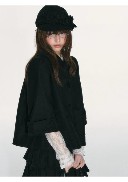 JOVYLLE - Black Preppy Blazer & Skirt Set