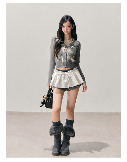 少也眼 “Sober Drowning” French-Inspired Textured Knit Cardigan 123456