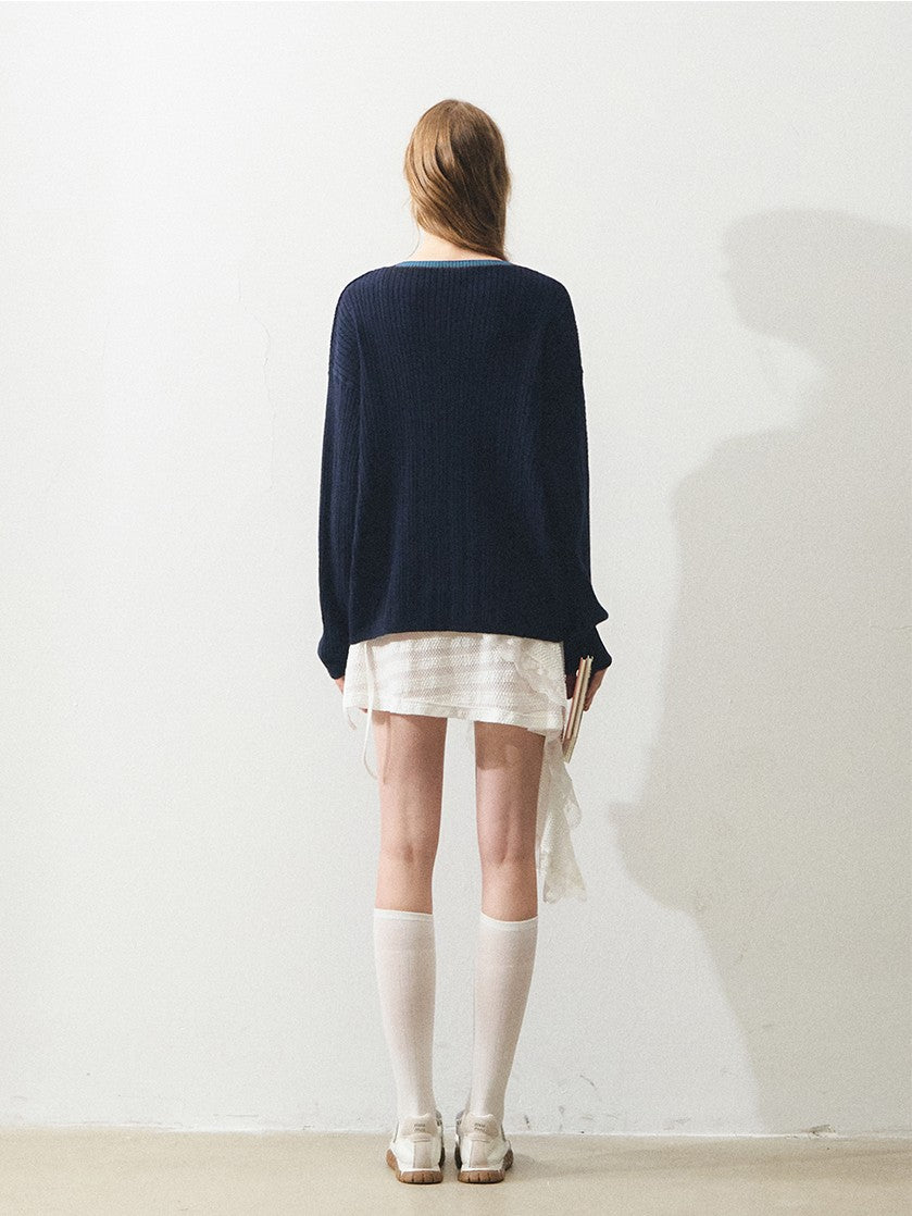 "自由的午后" Afternoon Ease Knit & Slip Dress Set