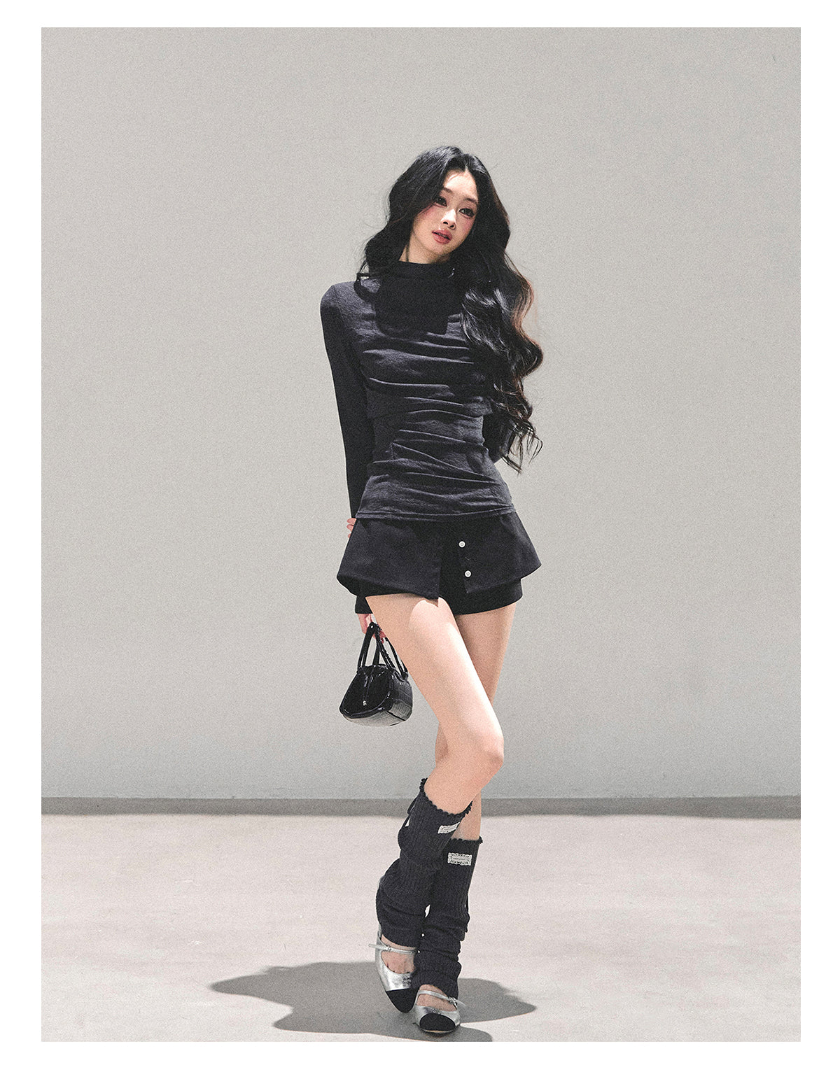 少也眼 "Silent Echo" Long-Sleeve Knit Top 14864531